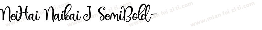 NeiHai Naikai J SemiBold字体转换